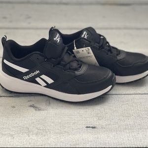 Youth Kids Classic Reebok Shoes Black Sneakers Size 2 Girls Boys